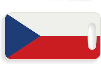 Czech Republic Flag Luggage Tag