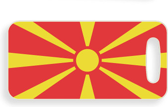 Macedonia Flag Luggage Tag