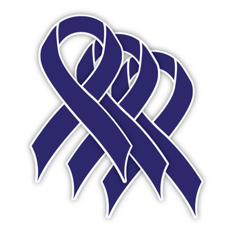 Colon Cancer (Blue) - 3 Pack Stickers