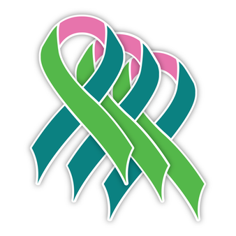 Metastatic Breast Cancer (Teal/Green/Pink) - 3 Pack Stickers Metastatic Breast Cancer (Teal/Green/Pink) - 3 Pack Stickers