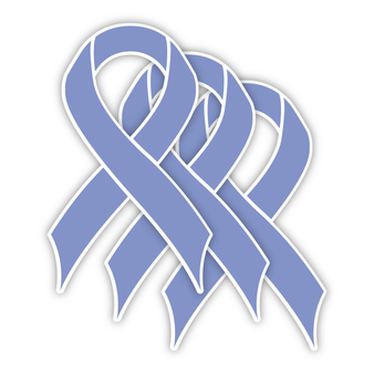 Stomach Cancer (Periwinkle) - 3 Pack Stickers