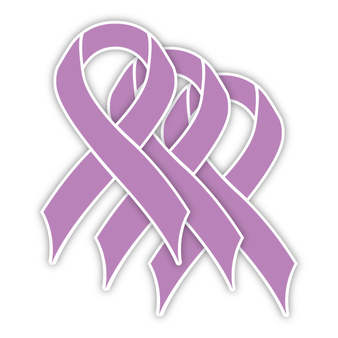 Testicular Cancer (Orchid) - 3 Pack Stickers