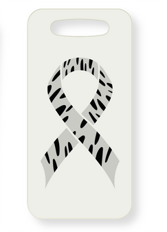 Neuroendocrine Breast Cancer Awareness Luggage Tag - Dual Sided