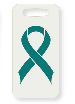 Ovarian Breast Cancer Awareness Luggage Tag - Dual Sided