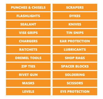 Orange Supplemental Tool Box Magnetic Labels by DCM Solutions Orange Supplemental Tool Box Magnetic Labels by DCM Solutions