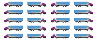 Purple Blue Trailer Route Planning Semi Trucks Trucker Magnets Whiteboards Mapping Commercial Vehicle By DCM Solutions