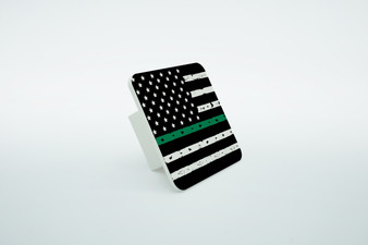 Thin Green Line Flag Trailer Hitch Cover Insert Piece