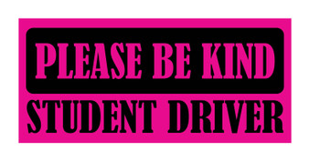 Be Kind Student Driver Bumper Magnet By DCM Solutions