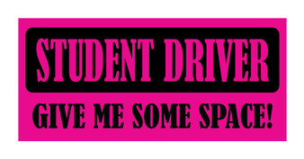 Give Me Space Student Driver Bumper Magnet By DCM Solutions