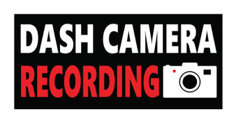 Black Dash Camera Recording Bumper Magnet by DCM Solutions