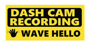 Dash Cam Recording Wave Hello Bumper Magnet by DCM Solutions