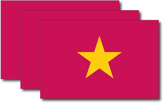 Vietnam Flag Sticker (3 Pack)