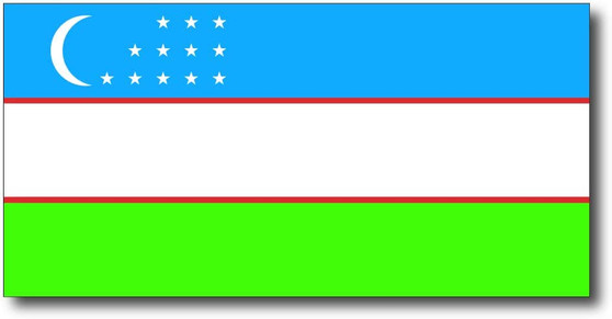 Uzbekistan Flag Magnet