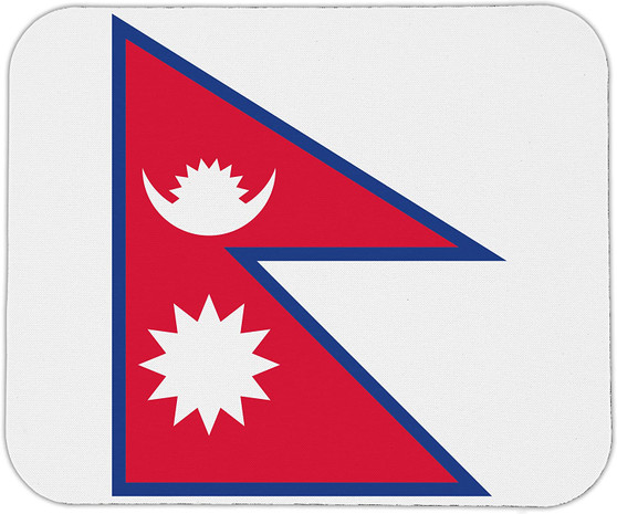 Nepal Flag Mouse Pad