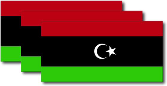 Libya Flag Sticker (3 Pack)