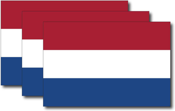 Netherlands Flag Sticker (3 Pack)