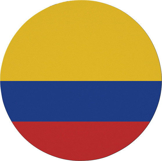 Colombia Flag 7.5" Circular Mouse Pad