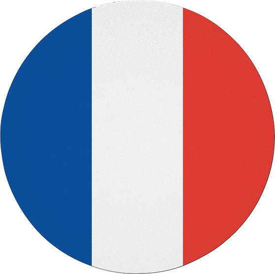 France Flag 7.5" Circular Mouse Pad