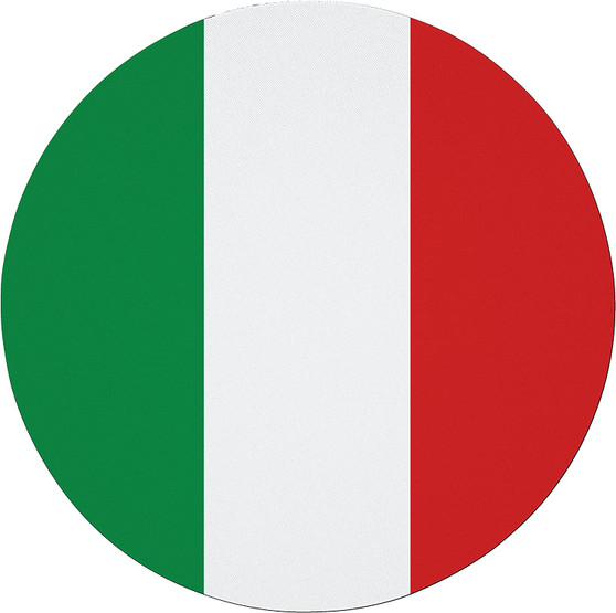 Italy Flag 7.5" Circular Mouse Pad