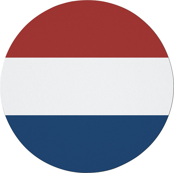 Netherlands Flag 7.5" Circular Mouse Pad