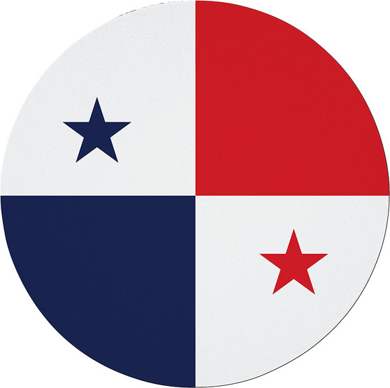 Panama Flag 7.5" Circular Mouse Pad