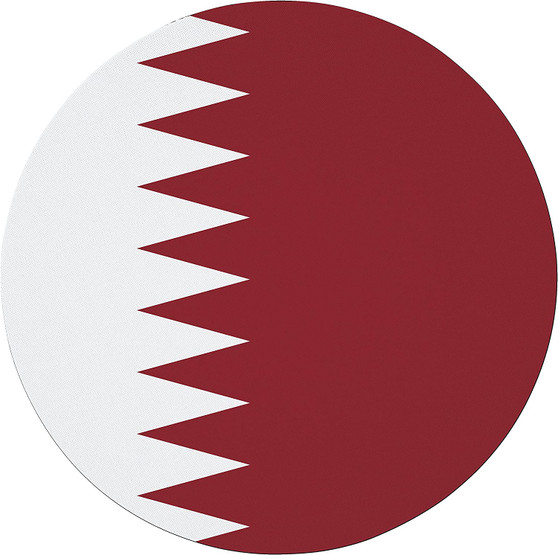 Qatar Flag 7.5" Circular Mouse Pad