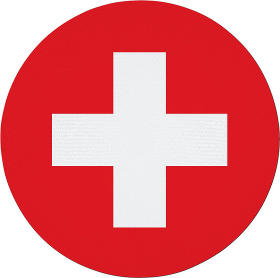 Switzerland Flag 7.5" Circular Mouse Pad
