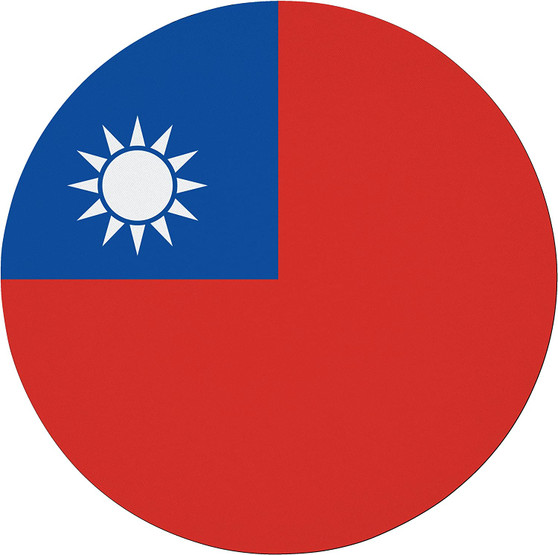 Taiwan Flag 7.5" Circular Mouse Pad