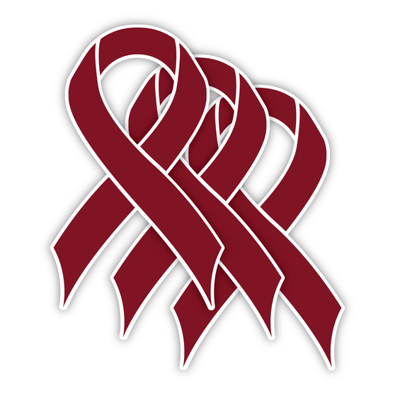 Multiple Myeloma Cancer (Burgundy) - 3 Pack Stickers Multiple Myeloma Cancer (Burgundy) - 3 Pack Stickers