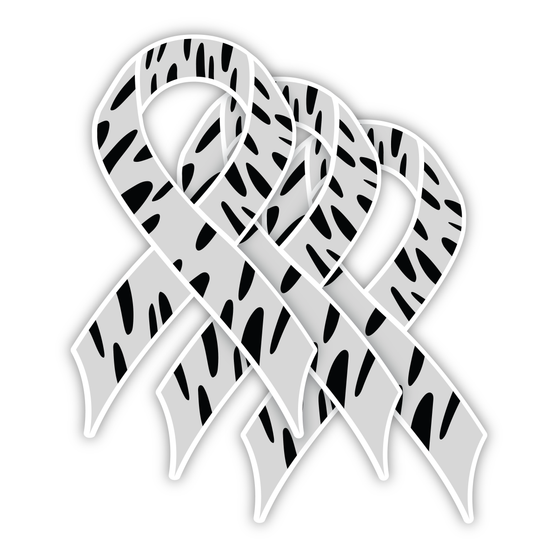 Neuroendocrine Cancer (Zebra Stripe) - 3 Pack Stickers Neuroendocrine Cancer (Zebra Stripe) - 3 Pack Stickers