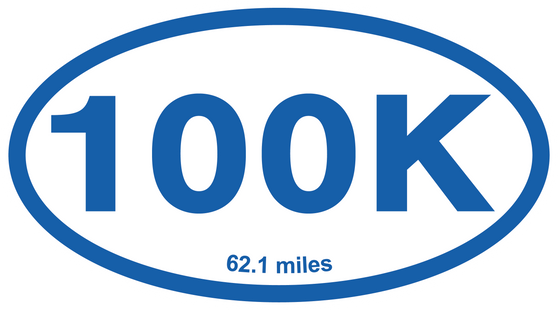 100K Ultra Marathon Magnets - Qty 1 (3.5" x 5")