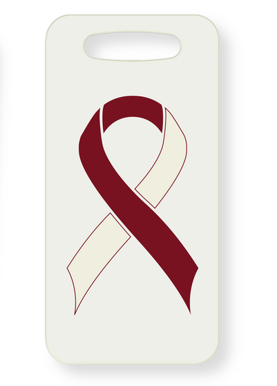 Head and Neck Cancer Awareness Luggage Tag - Dual Sided