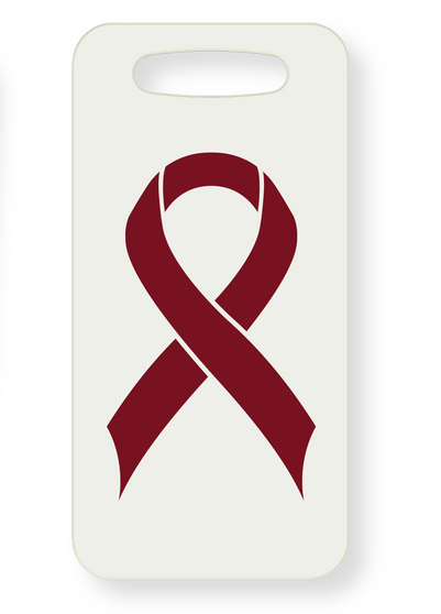 Multiple Myeloma Breast Cancer Awareness Luggage Tag - Dual Sided