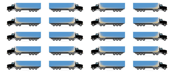 Black Blue Trailer Route Planning Semi Trucks Trucker Magnets Whiteboards Mapping Commercial Vehicle By DCM Solutions