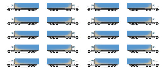 White Blue Trailer Route Planning Semi Trucks Trucker Magnets Whiteboards Mapping Commercial Vehicle By DCM Solutions