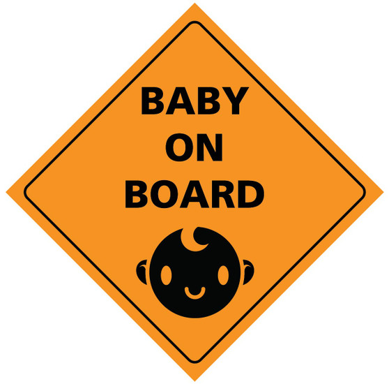 Baby On Board Bumper Magnet by DCM Solutions (6" W x 6" H)