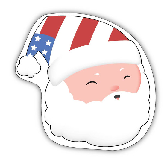 American Santa Sticker by DCM Solutions