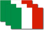 Italy Flag Sticker (3 Pack)