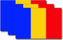 Romania Flag Sticker (3 Pack)