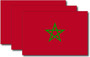 Morocco Flag Sticker (3 Pack)