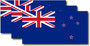 New Zealand Flag Sticker (3 Pack)