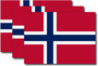 Norway Flag Sticker (3 Pack)