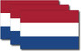 Netherlands Flag Sticker (3 Pack)