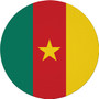 Cameroon Flag 7.5" Circular Mouse Pad