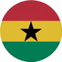 Ghana Flag 7.5" Circular Mouse Pad