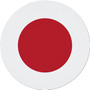 Japan Flag 7.5" Circular Mouse Pad