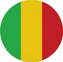 Mali Flag 7.5" Circular Mouse Pad