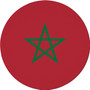 Morocco Flag 7.5" Circular Mouse Pad