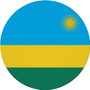 Rwanda Flag 7.5" Circular Mouse Pad