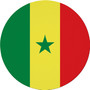 Senegal Flag 7.5" Circular Mouse Pad